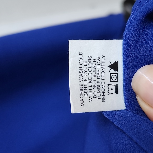 Revolve Three Eighty Two Royal Blue Aiden Caftan Mini Dress, Size XS - Picture 6 of 6